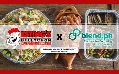 Esting’s Bellychon signs MOA with BlendPH for more affordable franchise loans